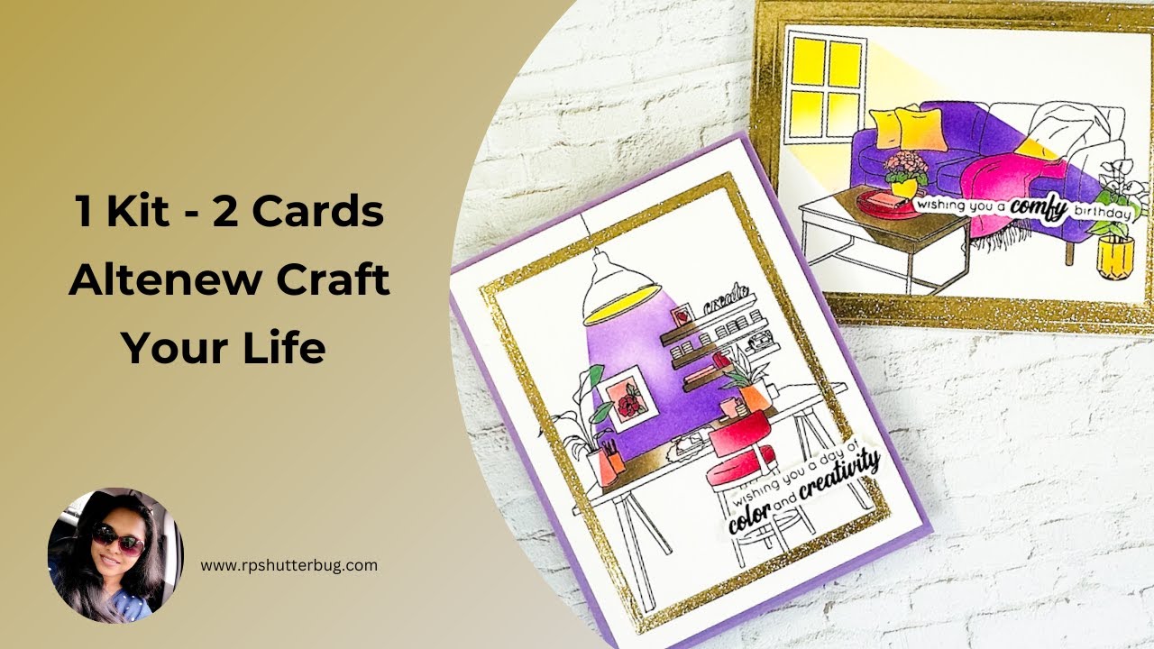 1 комплект из 2 карт | Altenew Craft Your Life Kit — иллюминированные сцены
