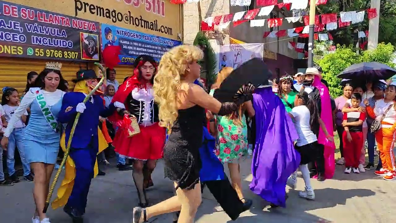 COMPARSA NOCHEBUENA BARRIO SAN MIGUEL #shortsfeed #noticias #video #viralshort #mexicoalnatural 