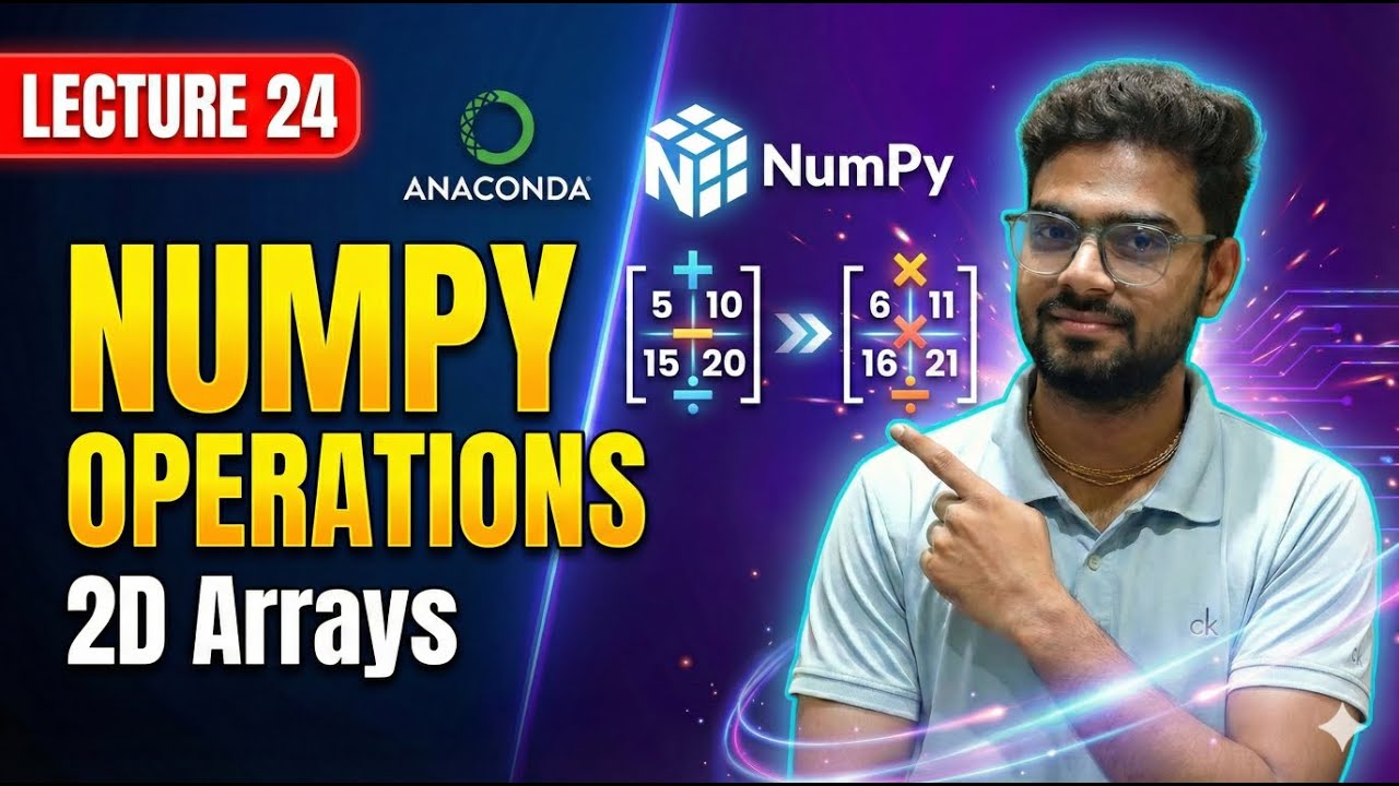 NumPy Operations Explained | Modify Values, Arithmetic Operators & 2D Arrays