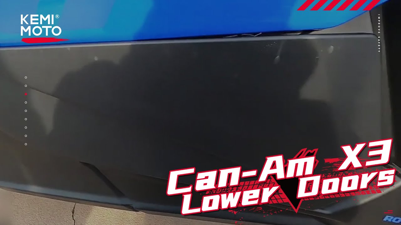 How to install Can-Am Maverick X3 MAX Lower Doors Panels Kit 2021 | Kemimoto