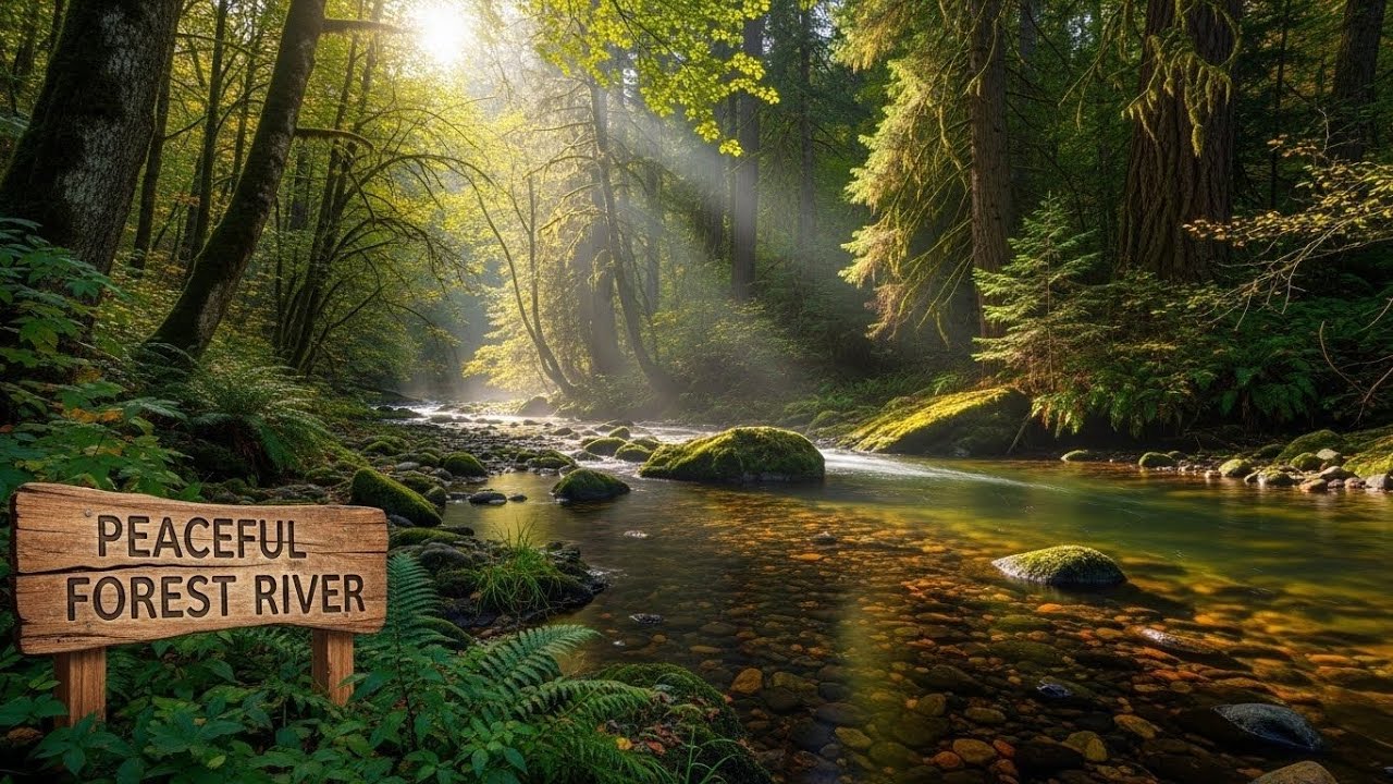 Forest River Ambience 🌿🌊 Soothing Water and Nature Sounds for Deep Sleep #2643
