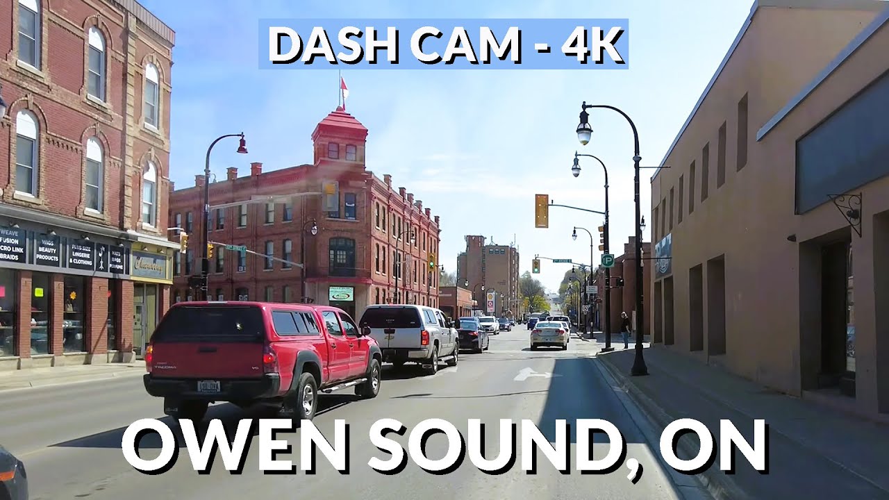 Owen Sound, Ontario 4K Drive: Scenic Journey through Heritage and Nature