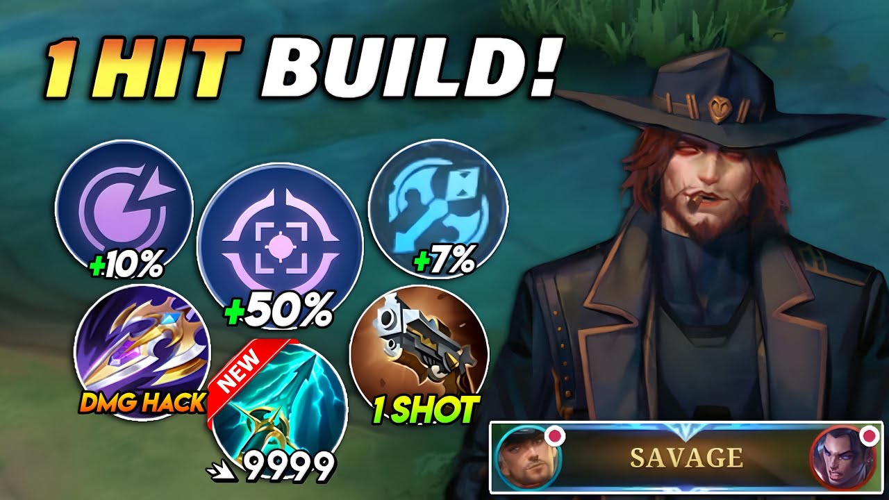 BRUTAL DAMAGE!! CLINT NEW PERFECT FULL DAMAGE BUILD AND EMBLEM 2024!!😱 ( SAVAGE 100% BROKEN!! )