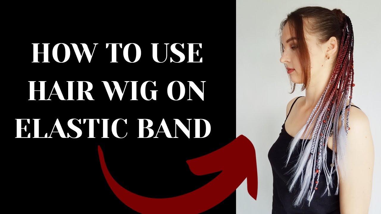 Tutorial how to use ponytail braids extension on hairband. Synthetic dreadlocks viking wig hairstyle