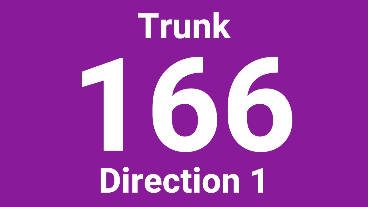 [SBST] Hyperlapse of Trunk Service 166 (Direction 1)