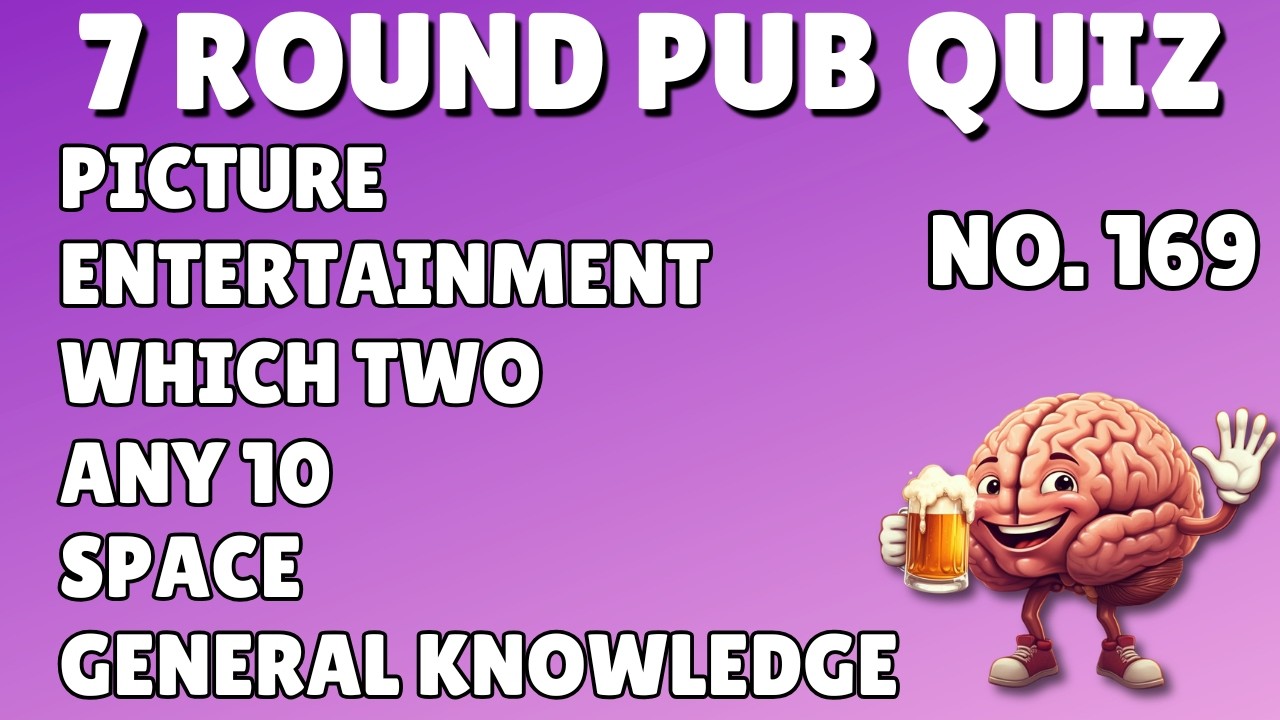 Pub Quiz Picture Round (Couples), Entertainment, Which Two, Any 10, Space General Knowledge No169