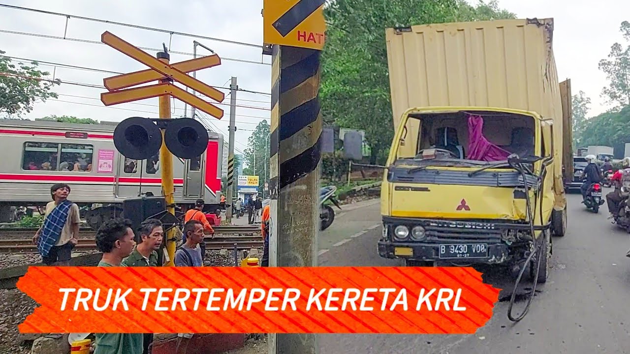 Truk tertemper KRL di JPL 27 Tanah Tinggi, Tangerang