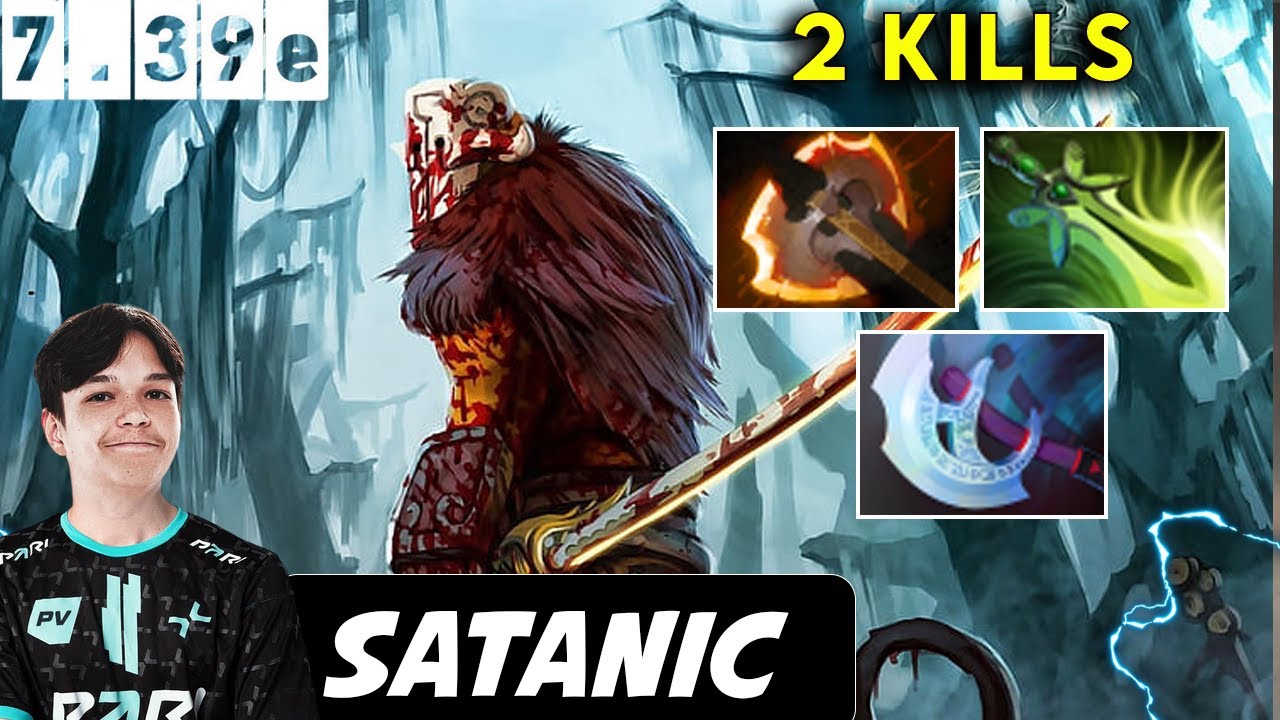 Satanic Juggernaut Safelane Ultra Carry 2 Kills - Dota 2 Pro player Full Gameplay