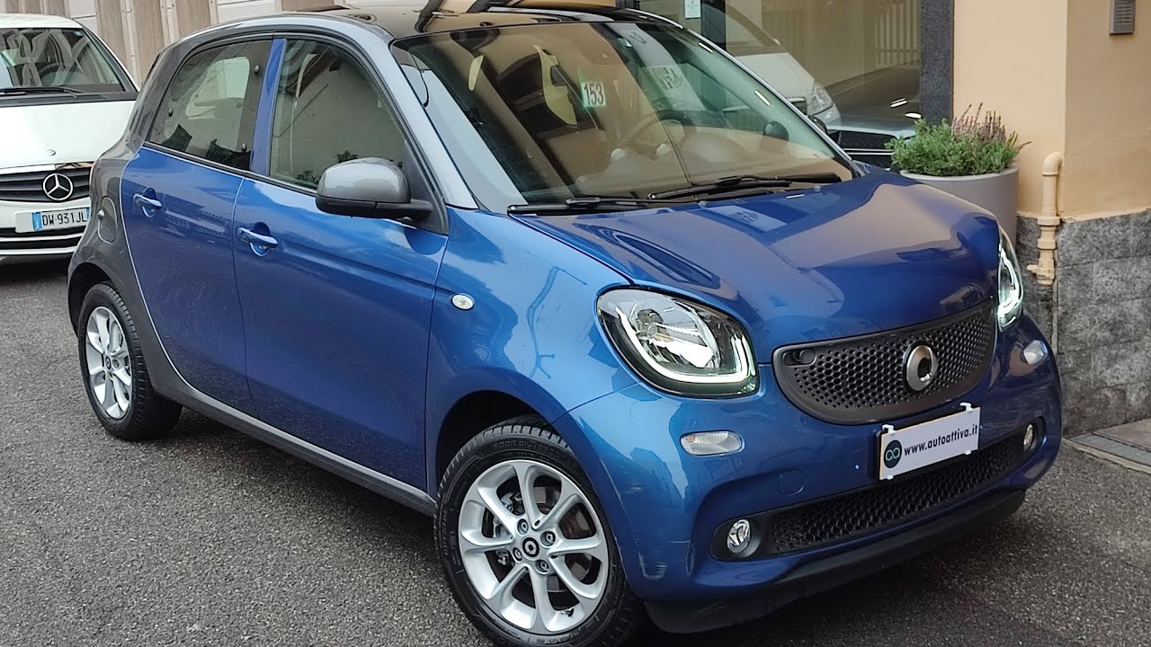 Smart Forfour 0.9 Turtbo automatica 90 CV Blu&Grey