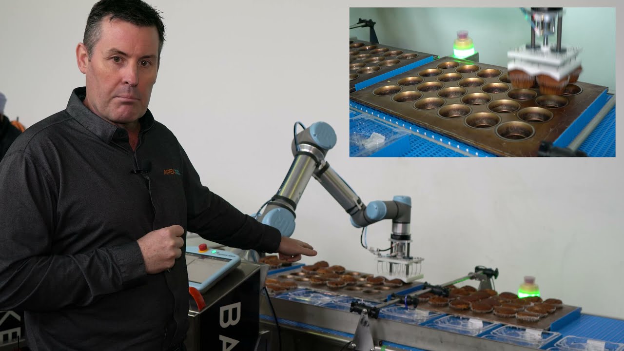 Robotic Muffin Depanning with Apex Motion Control Baker-Bot