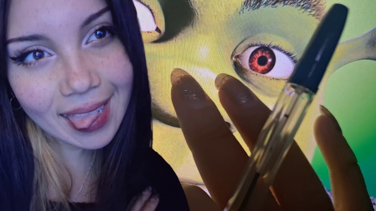 ASMR tracing en Shrek 🤨 tapping + mouth sounds + visual 
