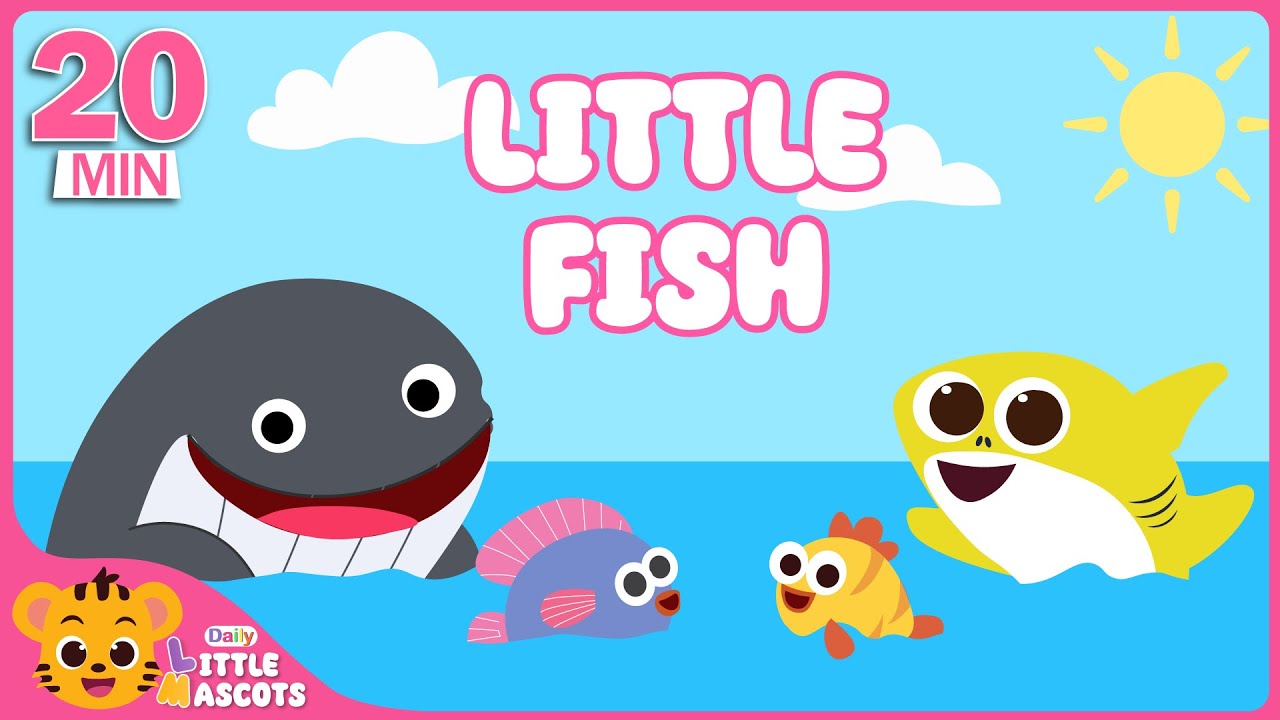 ✨Little Fish🐟 + Itsy Bitsy Spider + more Little Mascots Nursery Rhymes & Kids Songs