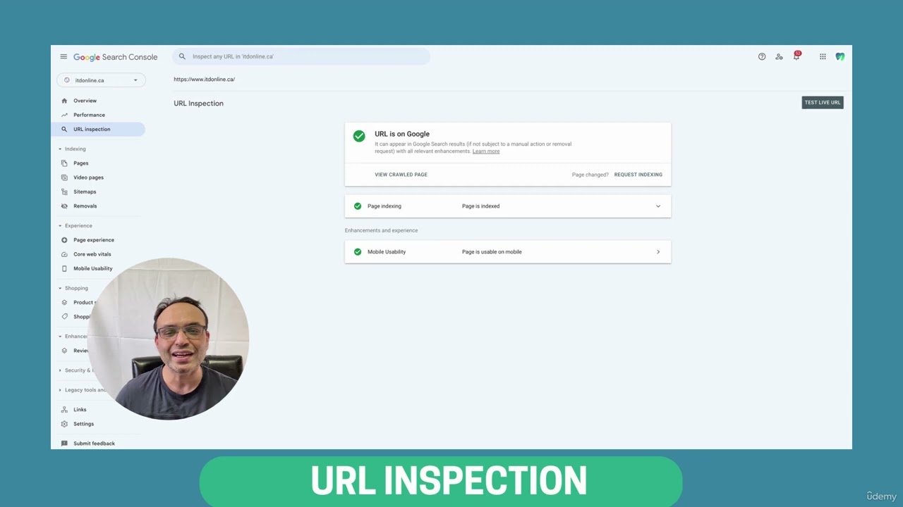 URL Inspection Report in Google Search Console | How to use URL Inspection | SEO Course