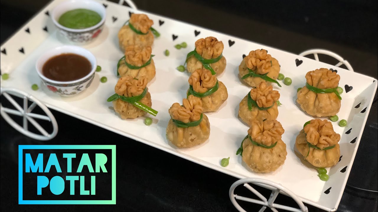 Matar Ki Potli - Easy breakfast and evening snack | Potli filled with Matar Masala