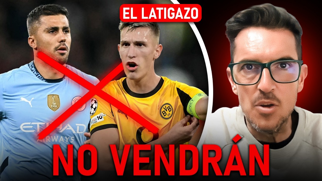 DOS FICHAJES QUE SE CAEN | EL REAL MADRID TACHA DE SU LISTA A RODRI HERNÁNDEZ Y SCHLOTTERBECK