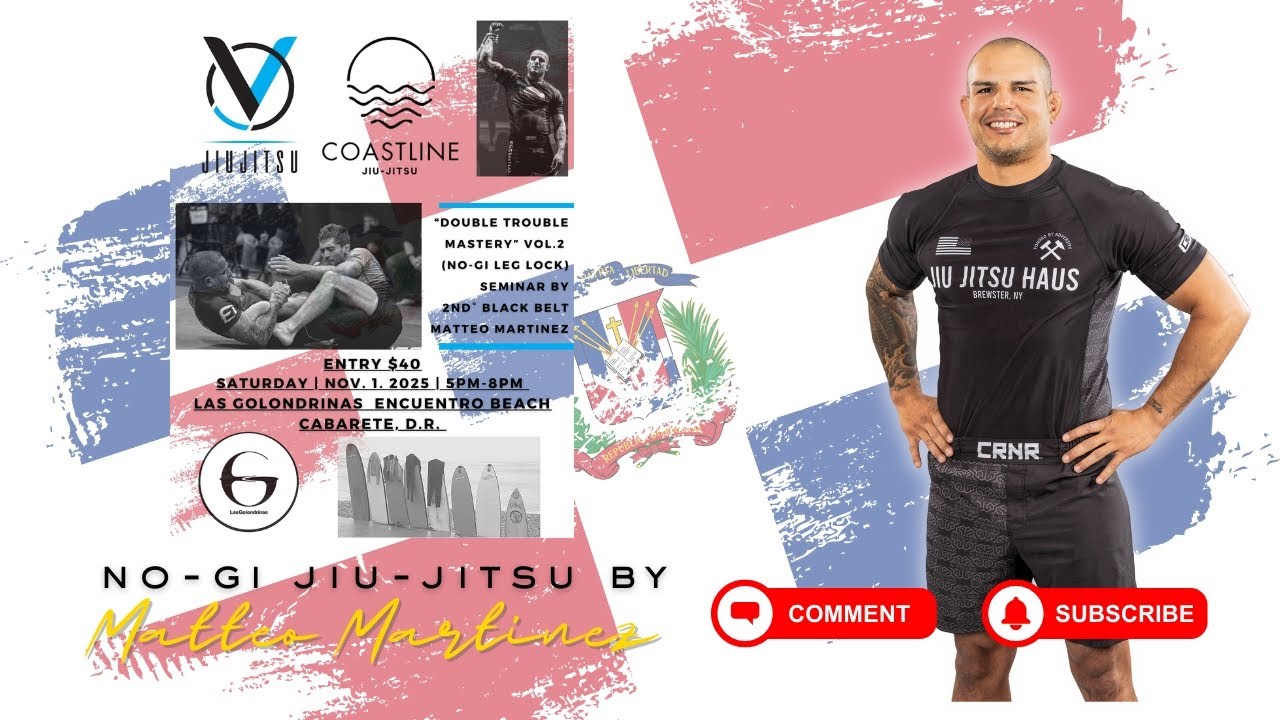 "Double Trouble Mastery Vol. 2 Leg Lock Seminar" | Vibez Jiu Jitsu | Encuentro Beach Cabarete, D.R.