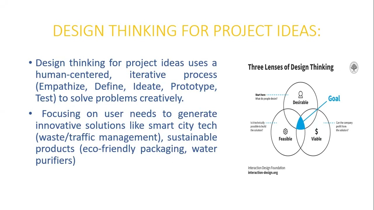 Design thinking for projects