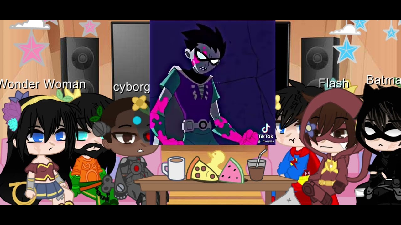 Justice league reacts to teen Titans part 1