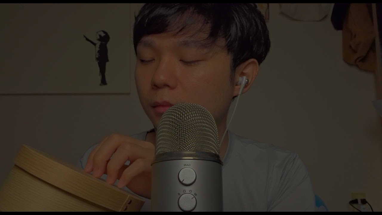 [ASMR 囁き声]曲げわっぱ・日本酒。タッピング
