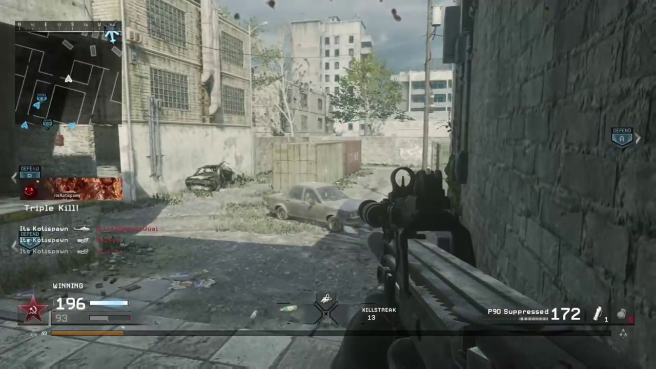 Silenced P90 + Jug = God Mode! - Modern Warfare Remastered