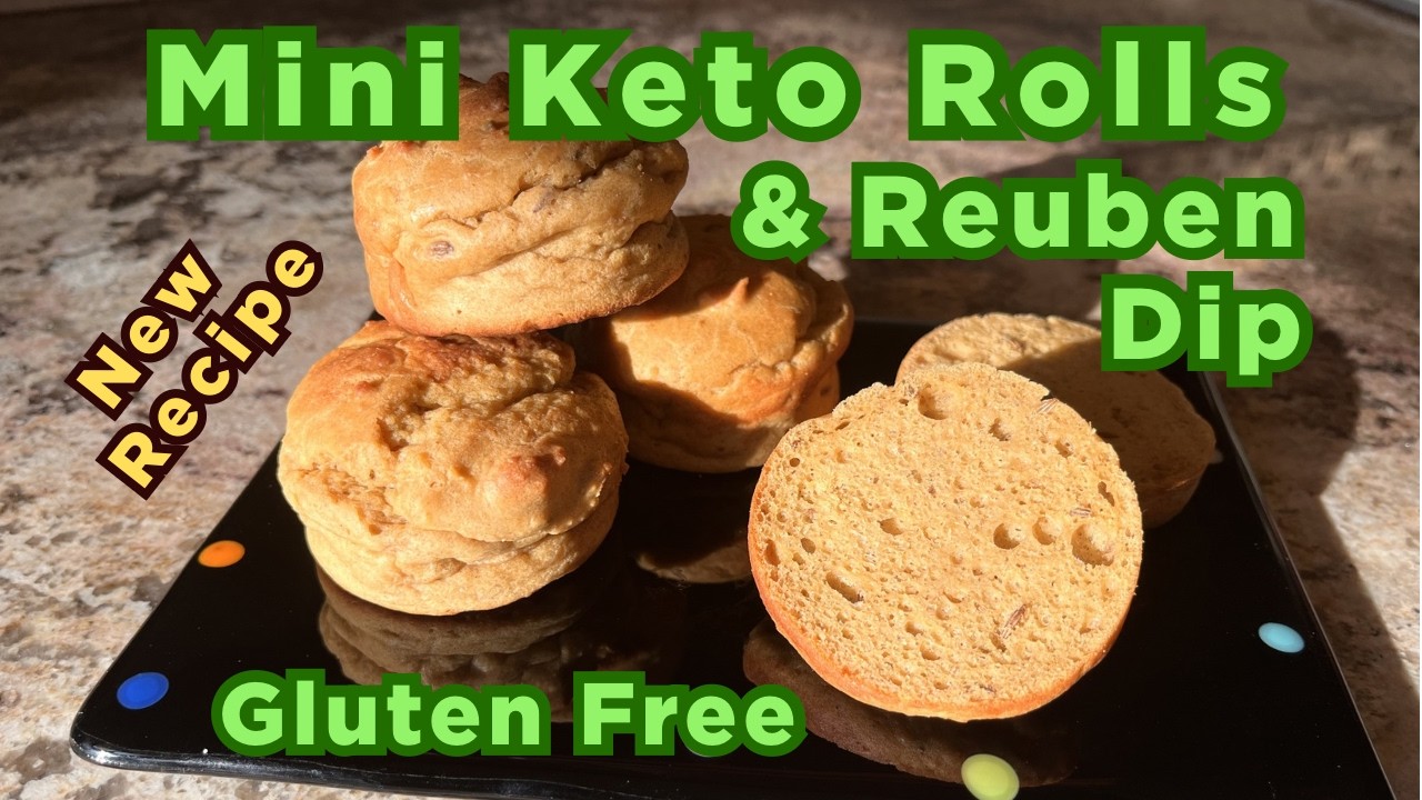 Mini Keto Rolls & Reuben Dip | #glutenfree | #lowcarb | #keto