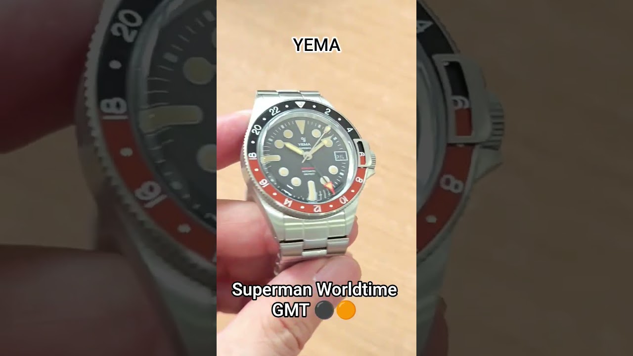 Yema Superman Worldtime GMT. #yema #yemawatches #yemasuperman