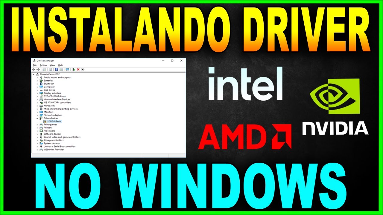 Como INSTALAR DRIVERS do NOTEBOOK ou PC