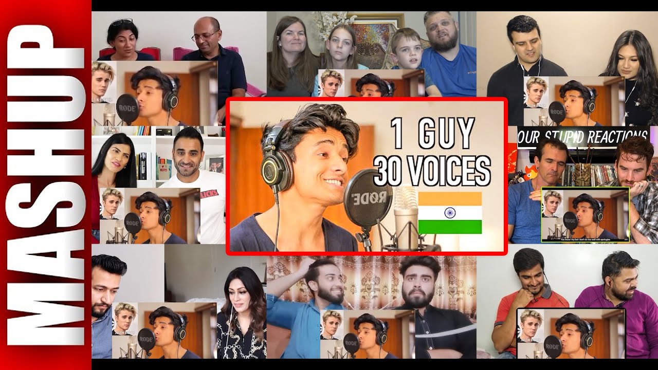 1 GUY 30 VOICES | AKSH BAGHLA | INDIAN EDITION | MULTI REACTION VIDEO MASHUP