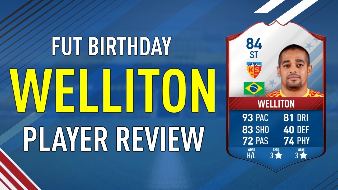 FIFA 17 FUT BIRTHDAY WELLITON (84) PLAYER REVIEW