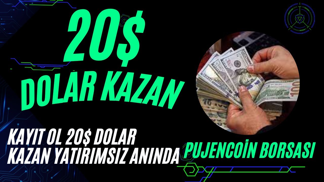 20$ DOLAR KAZAN YATIRIMSIZ YENİ BORSA AİRDROBU PUJENCOİN KAYIT &Ouml;D&Uuml;L&Uuml; ANINDA #kripto#airdrop#btc