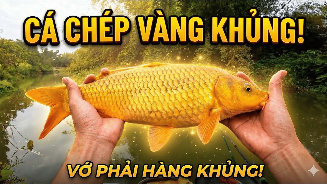 Tưởng Không Được Gì Ai Ngờ Giật Cá Mỏi Tay! Săn Cá Chép Đem Về Bể Sân Thượng Thủy Sinh