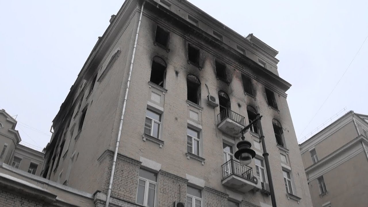 Пожар на Никитском бульваре