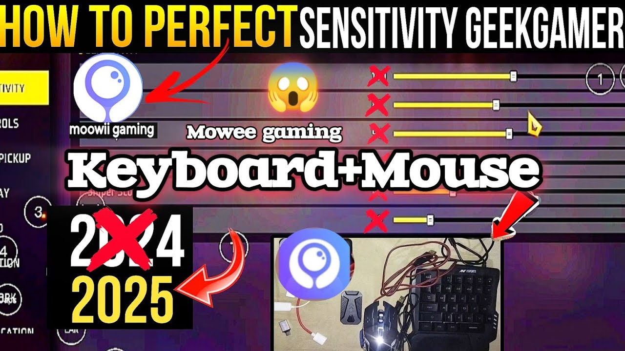 How to prefect sensitivity geekgamer || moowii gaming app ki best sensitivity kya hai ||