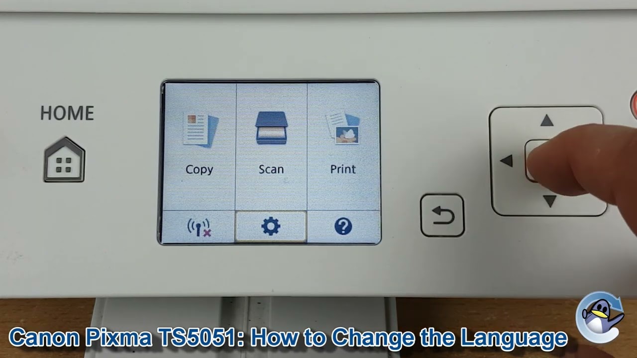 Canon Pixma TS5051: How to Change the Selected Language