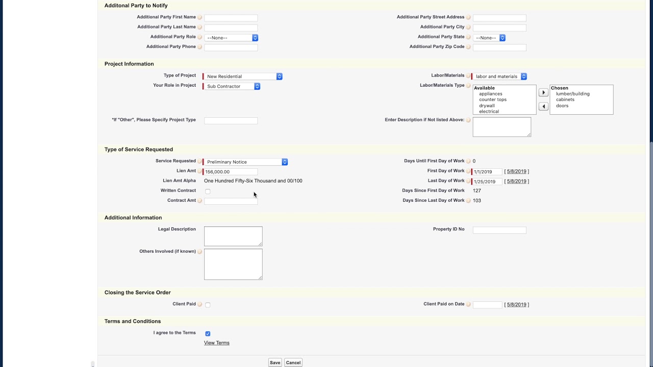 How to Edit Service Orders with Lien Management Tool