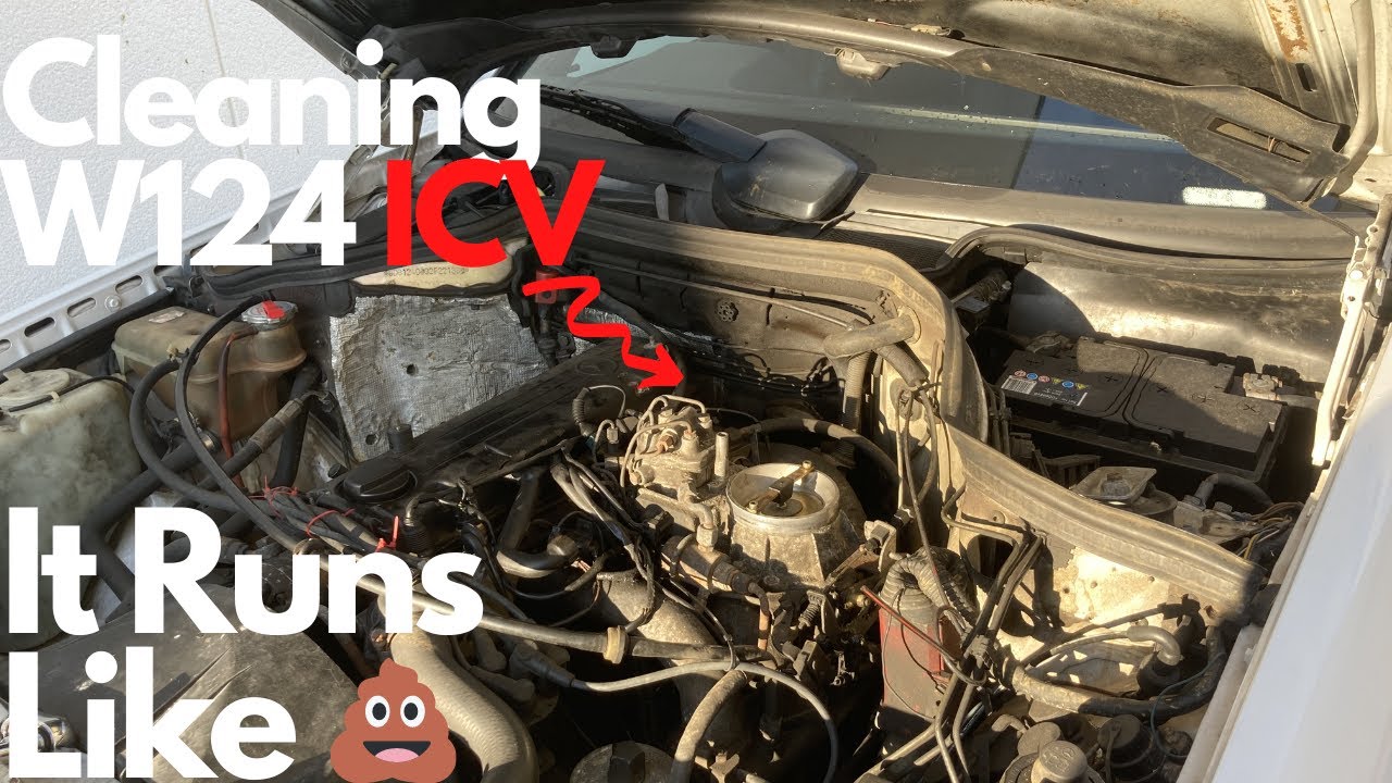 (Как сделать) - Очистка ICV (клапана регулирования холостого хода) - Мой Mercedes W124 едет как д...