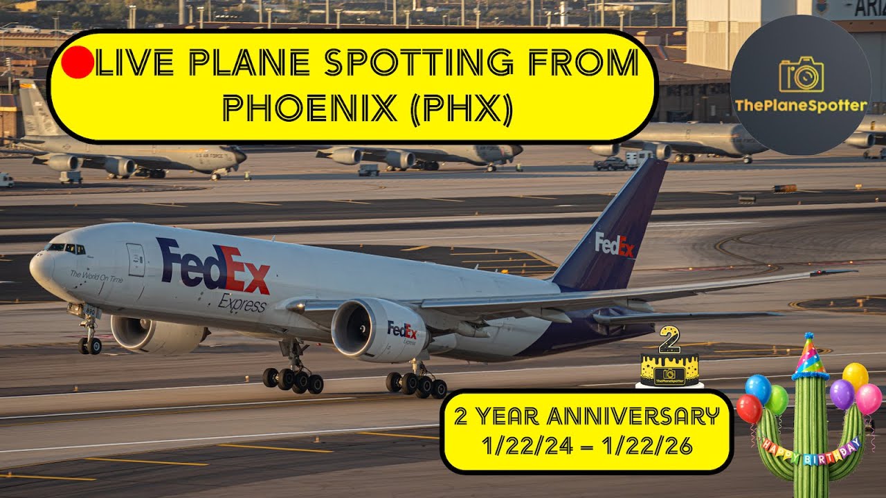 🔴LIVE Plane Spotting | Phoenix Sky Harbor International Airport (PHX) ✈️ | 1/22/26