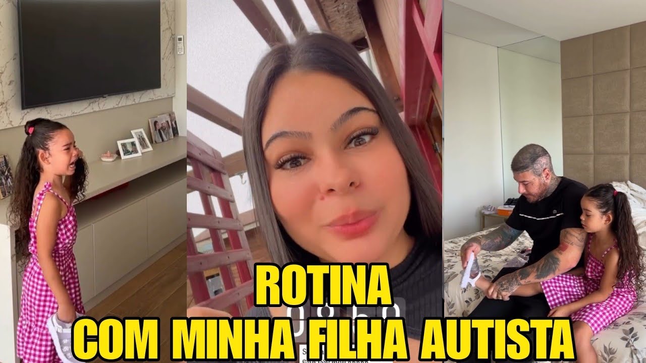 ANE MOSTRA COMO E A ROTINA DA MANHÃ COM A FILHA AUTISTA Familia Jeito Loko De Ser 