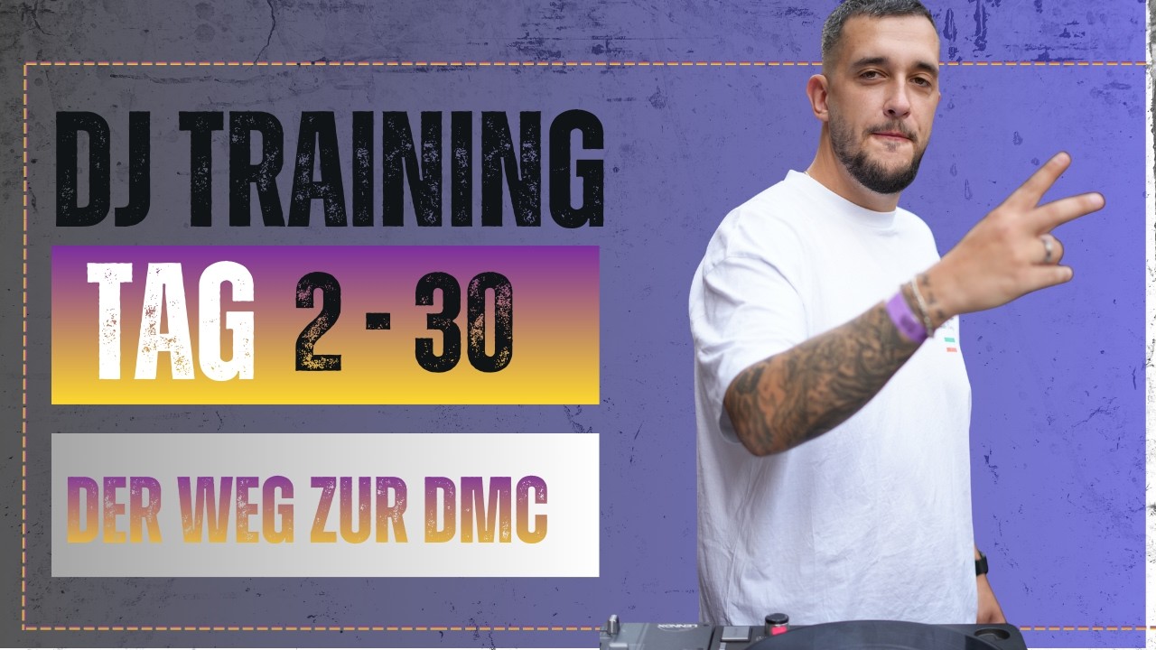 30 Tage DJ Challenge - Von Basics zu DMC / Tag 2: Baby Scratch + Beatmatching (5 Sekunden Challenge)