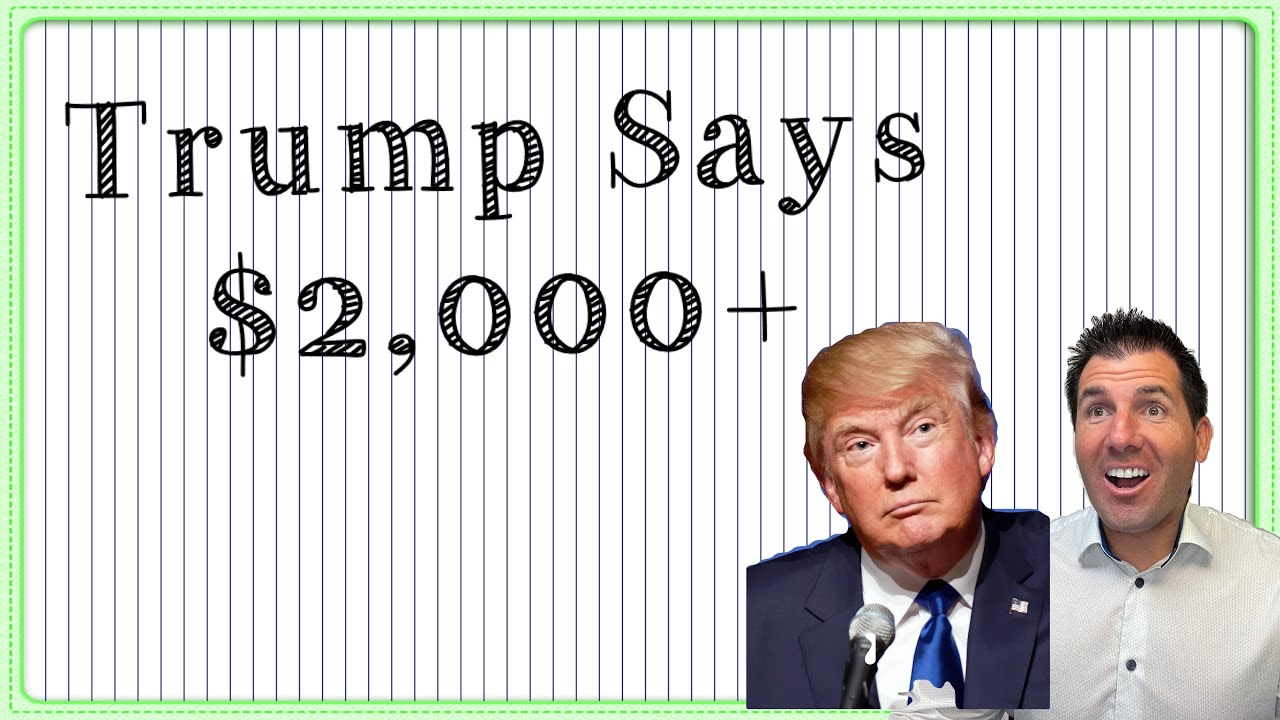 Video: Trump Says $2,000+ Payments & He Doesn't Need Congress to do it