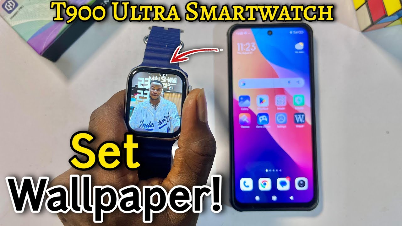 How to Set Custom Wallpaper on T900 Ultra Smartwatch | T900 Ultra Watch Wallpaper Change