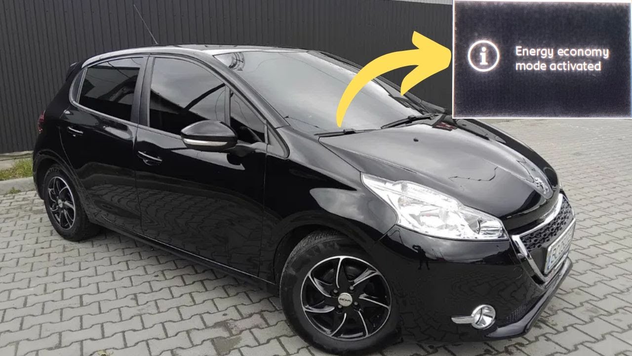 Предупреждение «Режим энергосбережения активирован» в автомобилях Peugeot