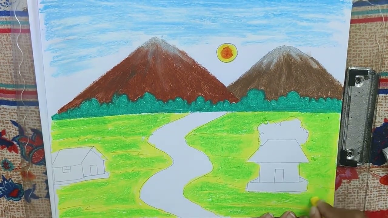 Scenary drawing #drawing #scenery #easy #narure #easydrawing #art #drawingtutorials 