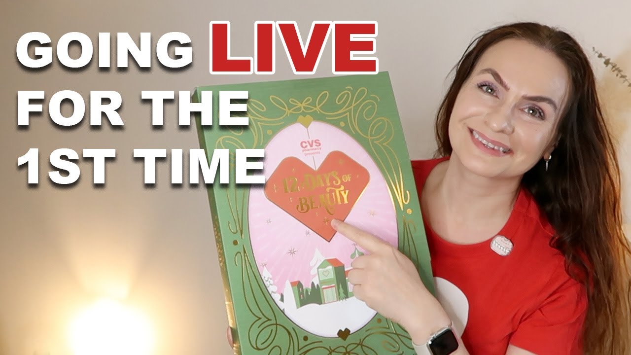 Opening CVS 12 Days of Beauty | 1st Live EVER and I'm a bit Nervous