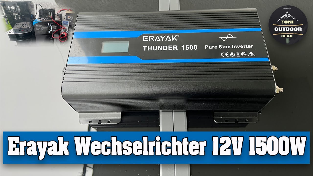 ERAYAK 1500 Watt Wechselrichter 12v Test #camping #wohnmobil #womo