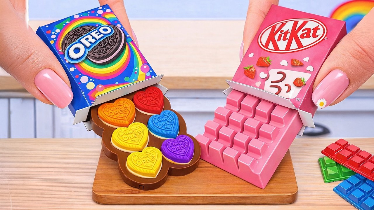 Удивительный рецепт OREO x KITKAT 🤎 Восхитительное украшение радужного шоколадного торта | Чудо-торт