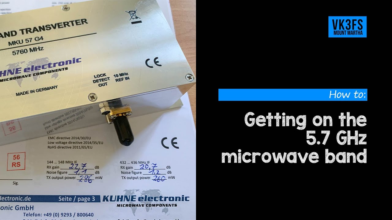 Getting on the 6cm microwave band