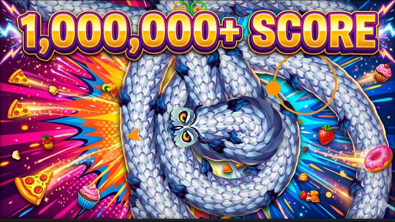 Giant 1M+ Worm in Worms Zone.io 🐍🔥 Best High Score Run
