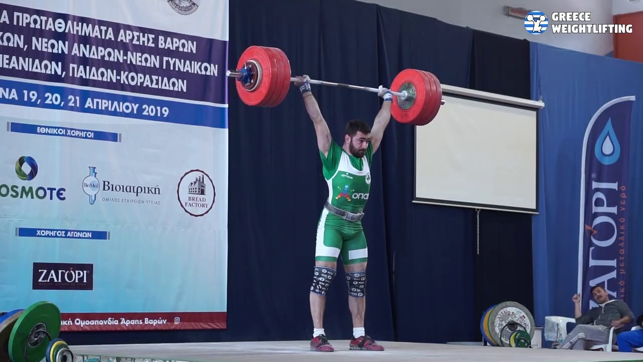 Men 96kg - 2019 Greek Weightlifting Championship