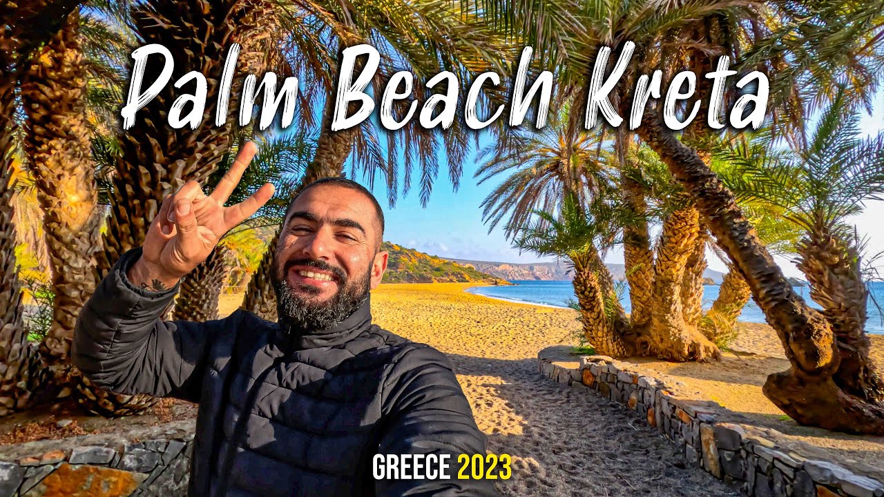 Crete Greece, Vai beach/palm beach, a fast tour in 4k, Kreta 2023